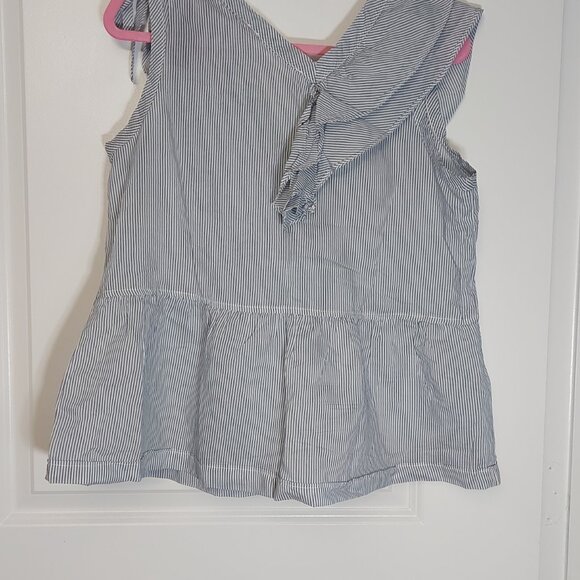 Beautiful asymmetrical sleeveless striped top - WILT - Picture 4 of 5
